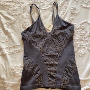 Free people gray tank top size M/L. NWT